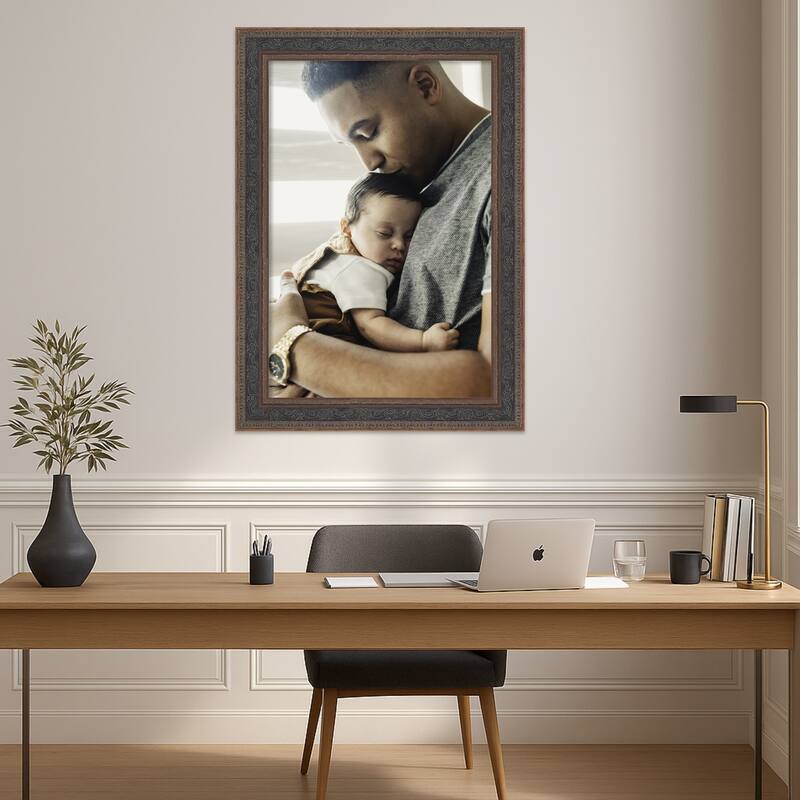 Attic Aged Picture Frame, Photo Frame