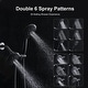 preview thumbnail 7 of 7, YASINU 6-Spray Round High Pressure Shower Faucet in Matte Black