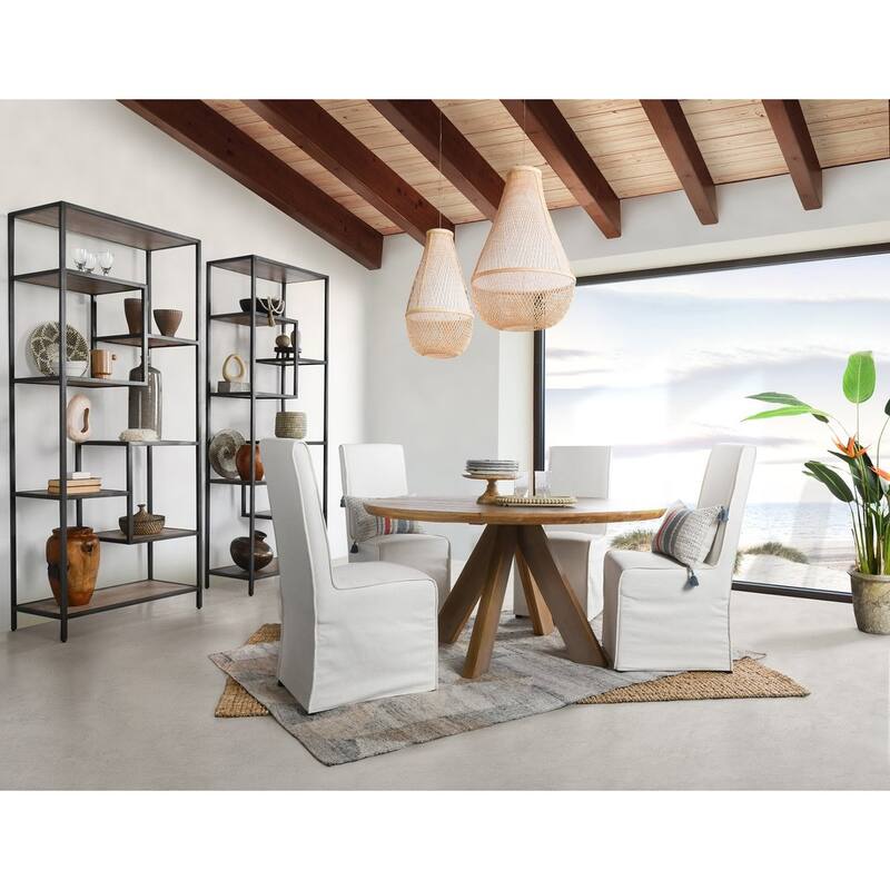 Antonia 1-Light Single Glass Pendant by Kosas Home - Large (34.6Hx21.6Wx21.6D)