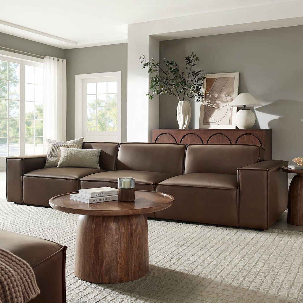 Restore 3-Piece Vegan Leather Modular Sofa Set