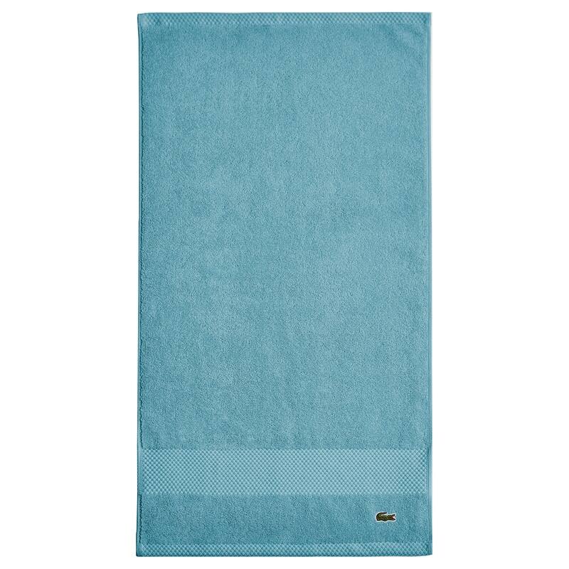 Lacoste Heritage Supima 100% Cotton Bath Towel, Hand Towel, Wash Cloth, and Bath Sheet - Celestial - Hand Towel