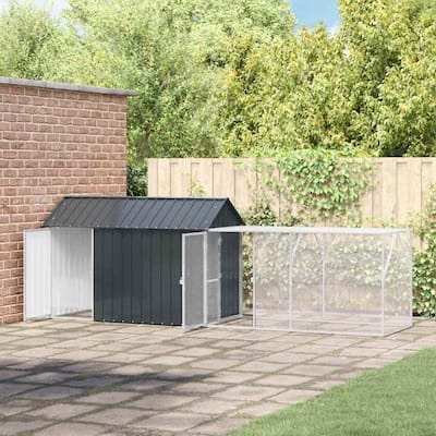 vidaXL Bird Cage Anthracite Galvanized steel