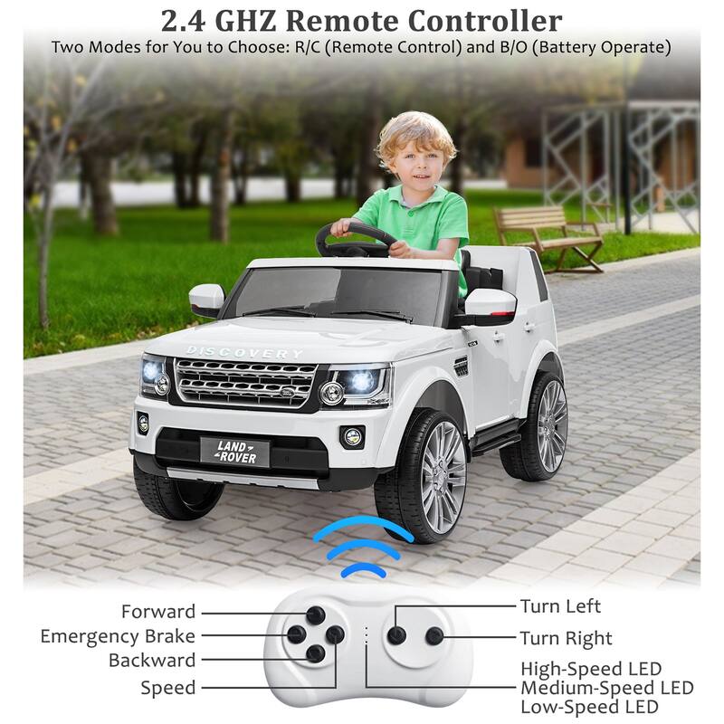 Ride on Car Licensed Land Rover 12V 4.5 MPH Ride on Toys