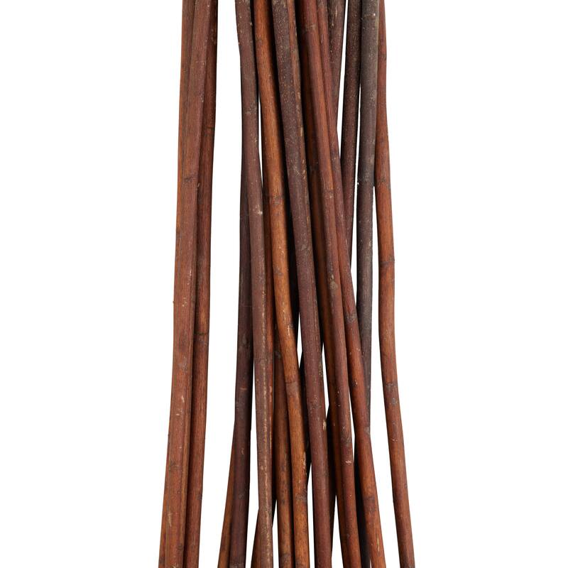 Jute Rope Tall Sticks Home Decor Natural Foliage - Brown - Roche River Decor