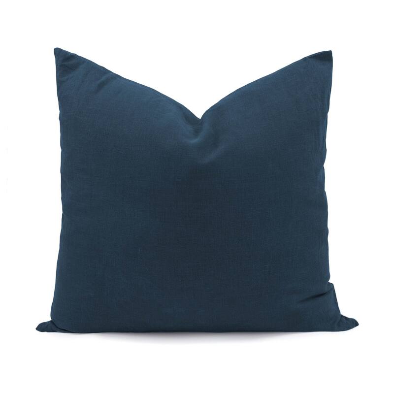 French Linen Pillow with Removable Sham by BOKSER HOME