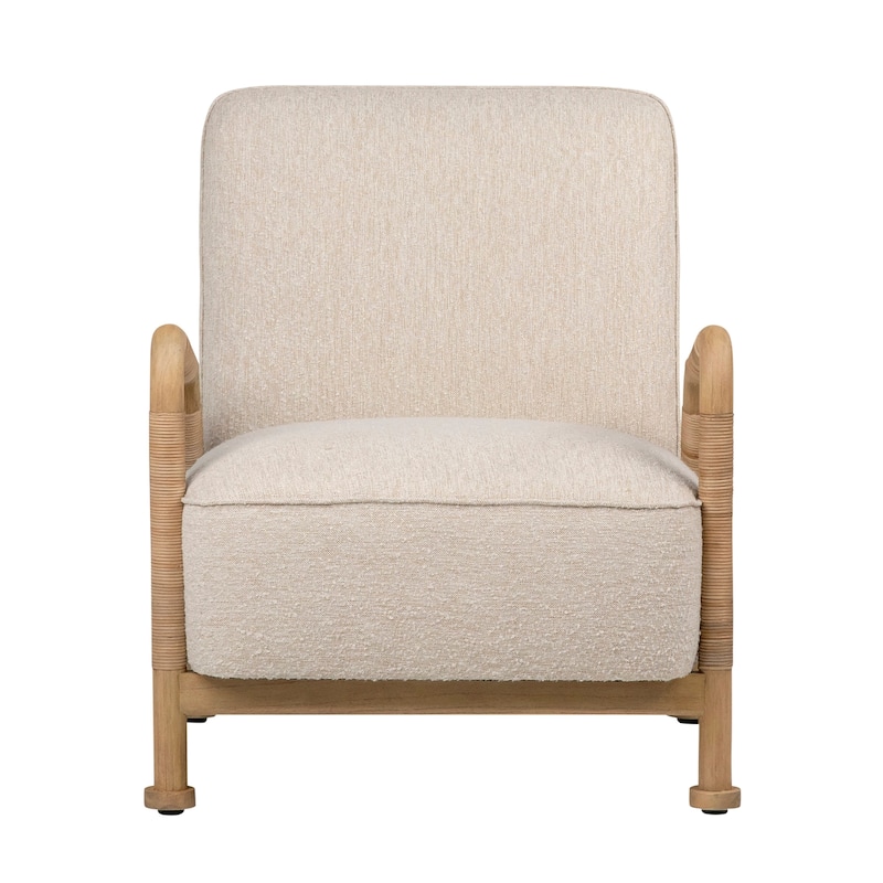 Carver Upholstered Occasional Chair, Ivory