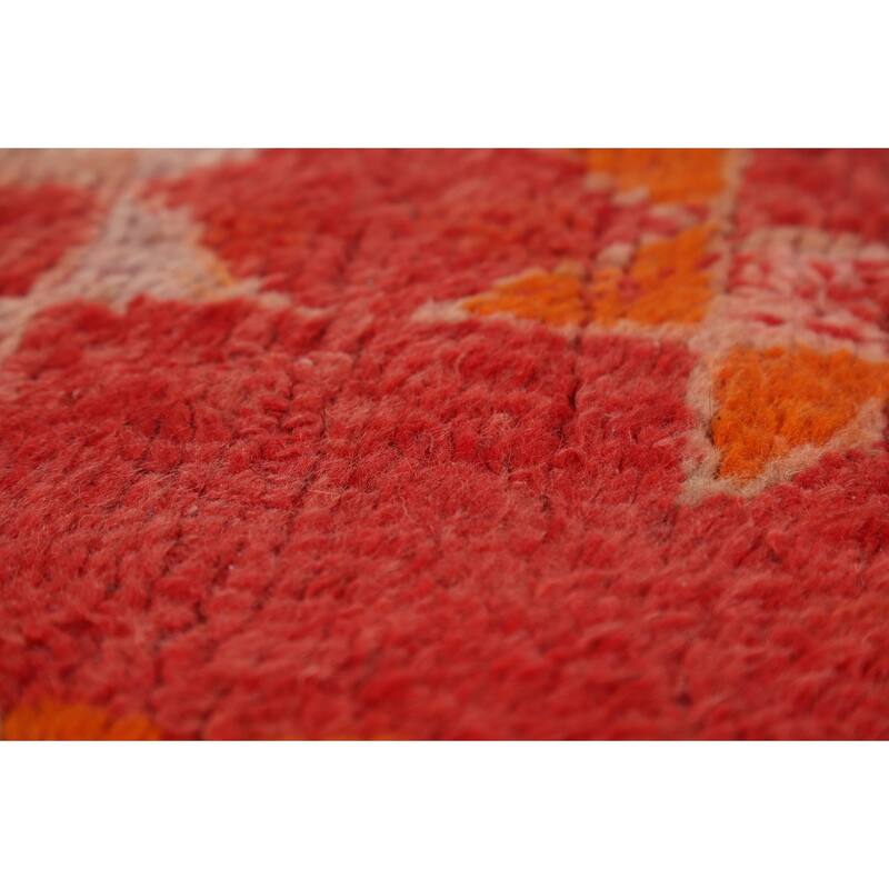 Tribal Moroccan Oriental Runner Rug Handmade Wool Carpet - 5'11"x 17'8"
