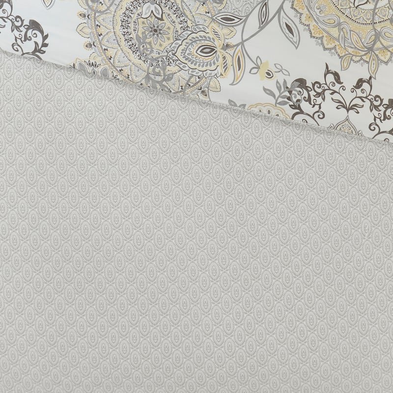 Madison Park Loleta 8 Piece Cotton Floral Printed Reversible Comforter Set