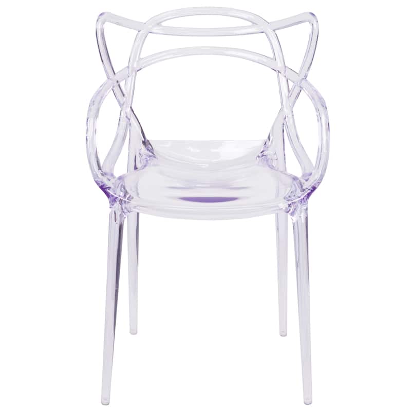 Transparent Fluid Style Stacking Side Chair - Accent & Side Chair - 21.5"W x 23"D x 32.25"H