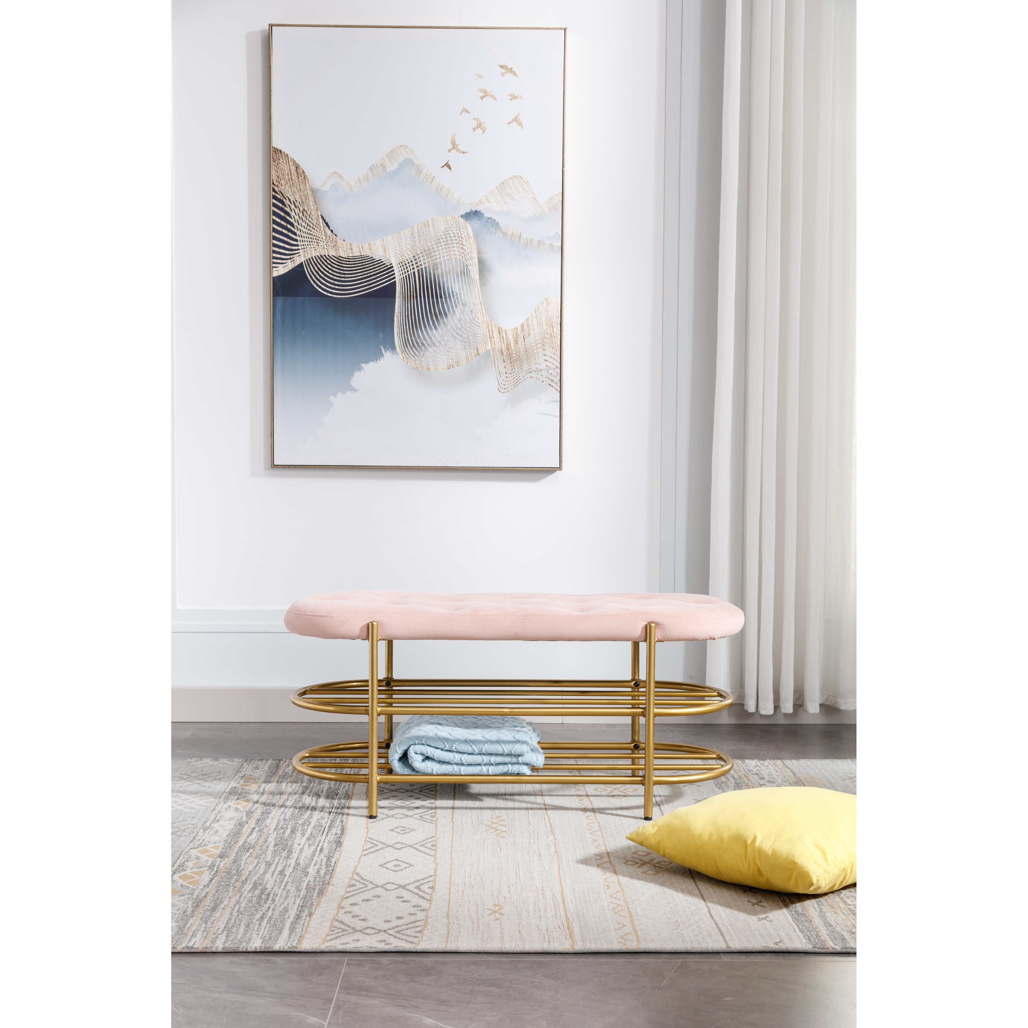 End of bed clearance bench pink