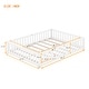preview thumbnail 103 of 106, Twin/Full/Queen Size Floor Bed with Door, Wood Montessori Bed for Kids