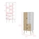preview thumbnail 2 of 5, Tall Dresser for 2-Drawer Bedroom White / Macadamia