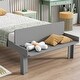preview thumbnail 21 of 24, Modern Twin Bed with Footboard Bench Ideal for Any Youthful Bedroom