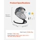 preview thumbnail 9 of 8, Portable Baby Swing for Newborns with Bluetooth Music and 5 Speeds Remote and Washable Seat