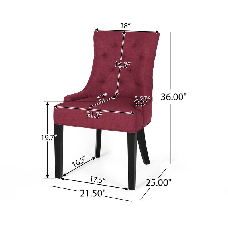 Dining Chair (Set Of 2)   - Red