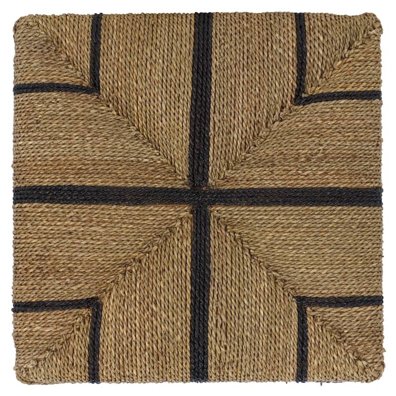 SAFAVIEH Couture Liatasha Woven Seagrass Ottoman