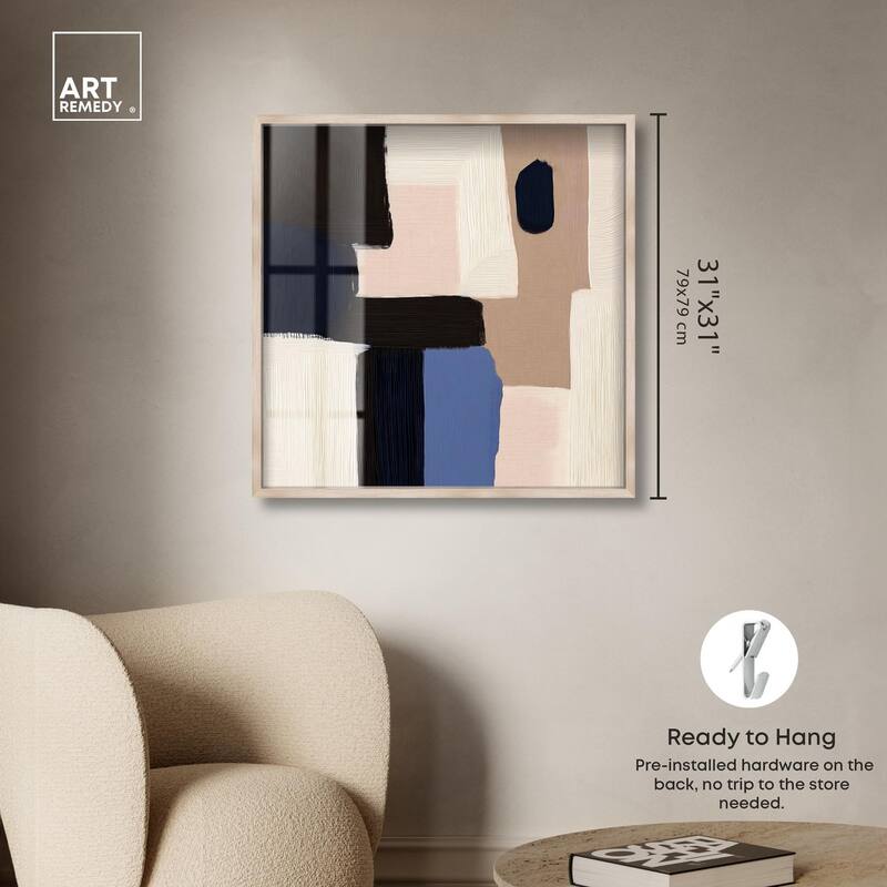 Blue Quietude II Shadowbox by Art Remedy
