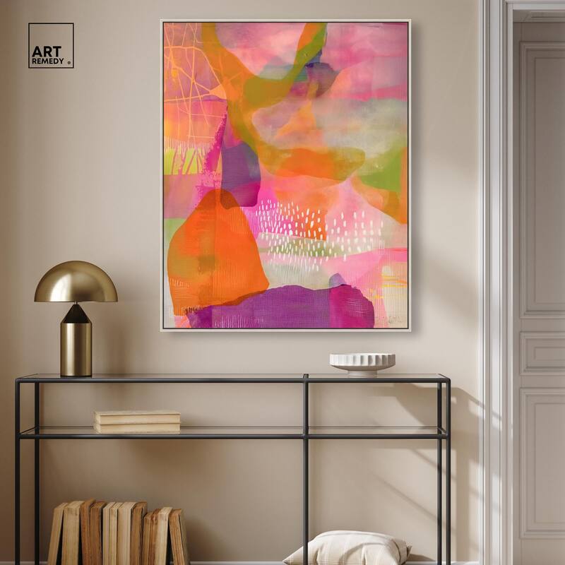 Garnet Gleam V Canvas by Art Remedy