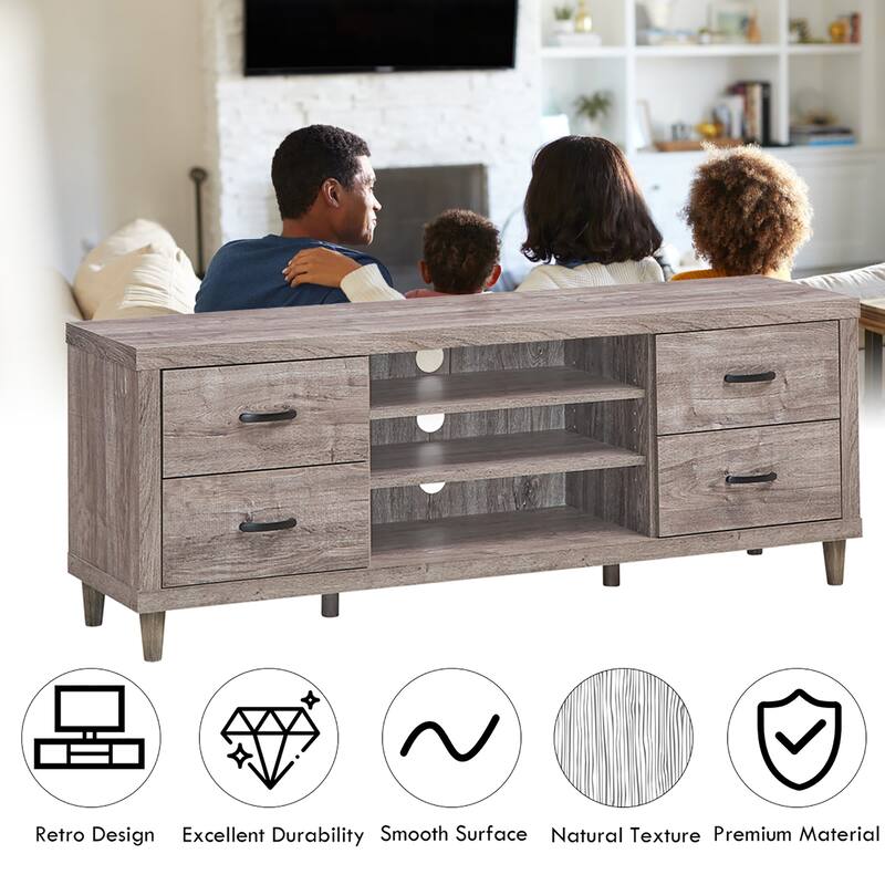 Costway TV Stand Entertainment Center Hold up to 65'' TV with Storage - See Details