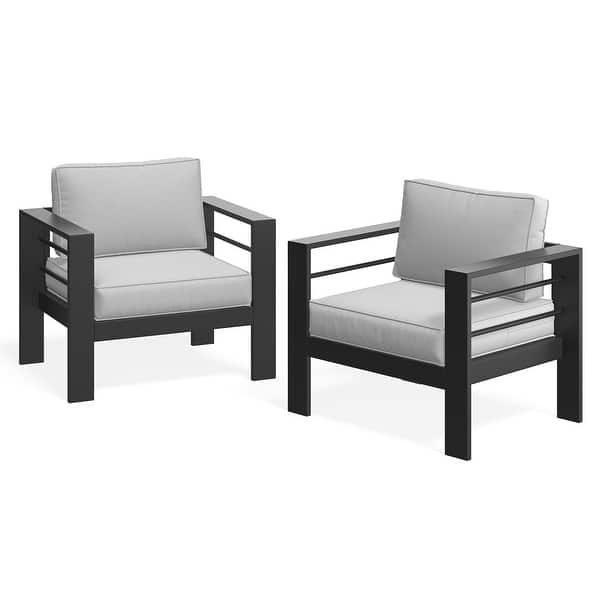 slide 2 of 24, All-weather Outdoor Single Sofa for Balcony, Garden, Deck, Backyard