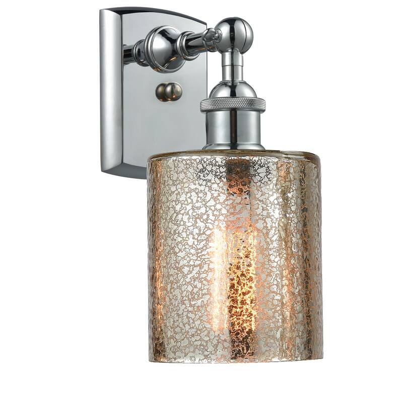 Innovations Lighting Cobleskill Single Light 5" Wide Bathroom Sconce - Polished Chrome / Mercury
