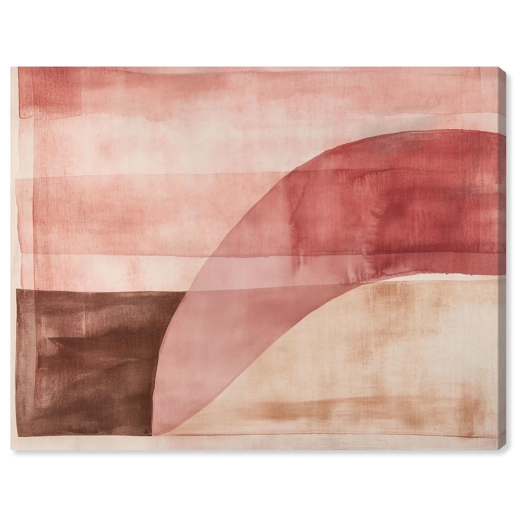 Faded Crimson Canvas by Art Remedy, Gallery Wrapped