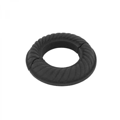 Black Aluminum Radiator Flange Le Cruller Style 1.25" (IPS) Pipe Flanges 1.75" ID - 3.13" OD Renovators Supply