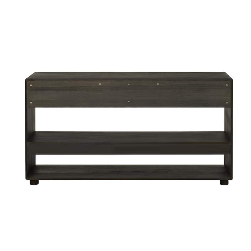 Living Room Vintage Entryway Table Console Table with Drawers and Shelves