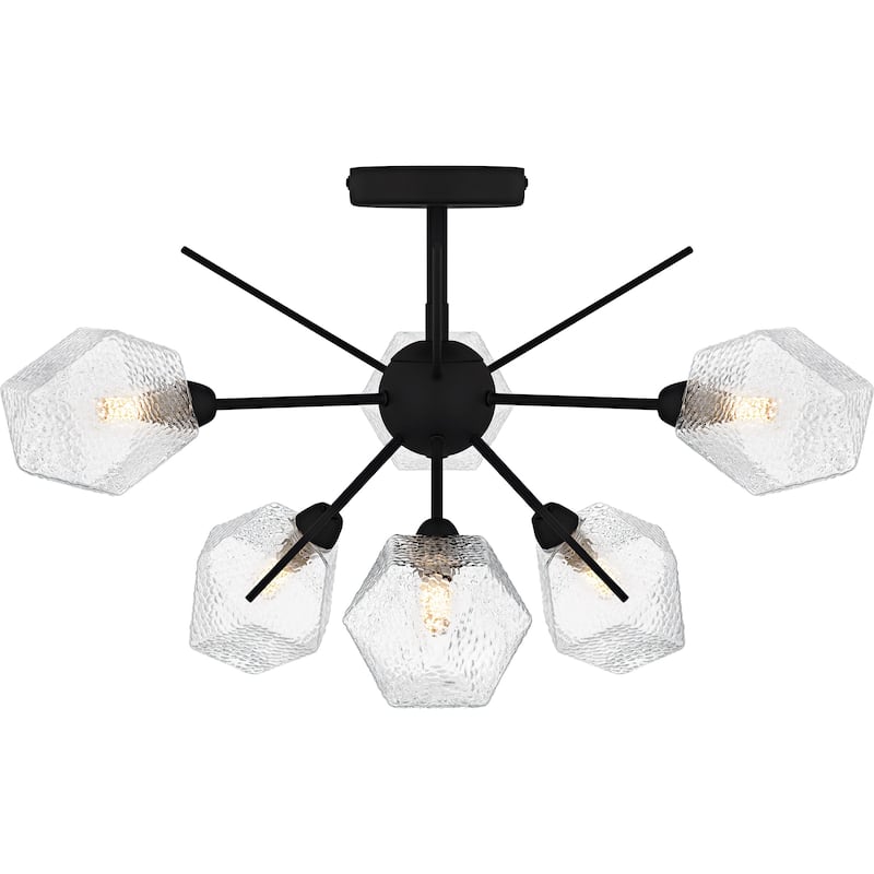 Salvador Earth Black Semi-Flush Mount