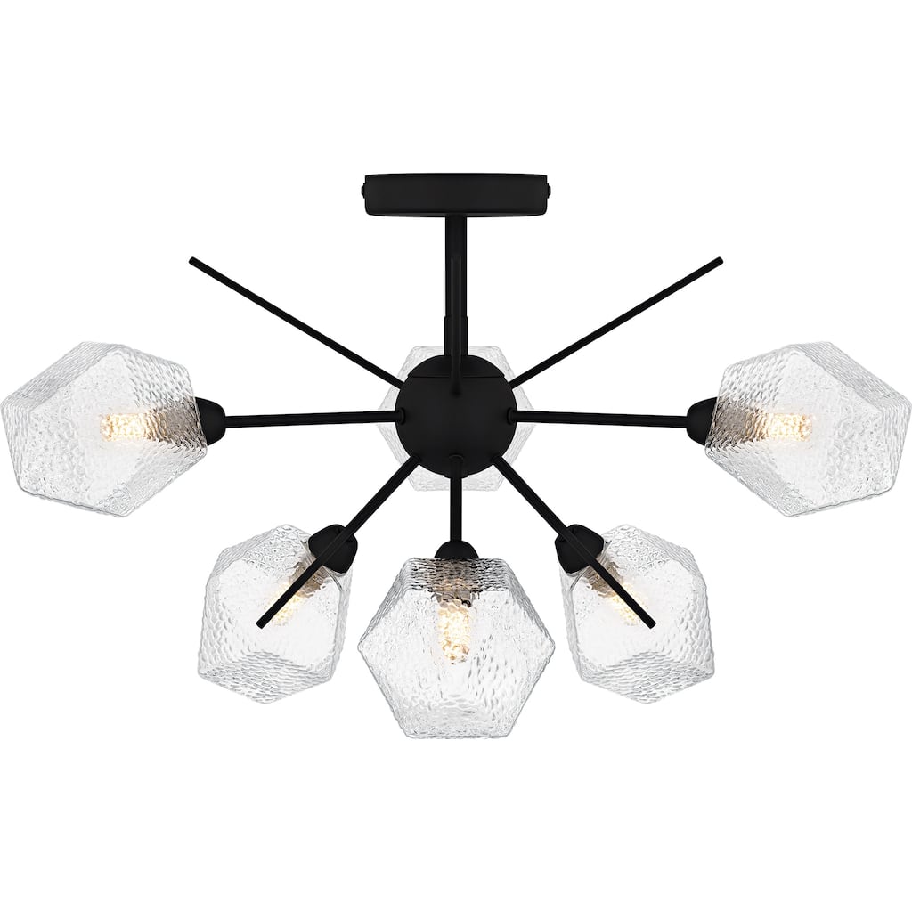 Salvador Earth Black Semi-Flush Mount