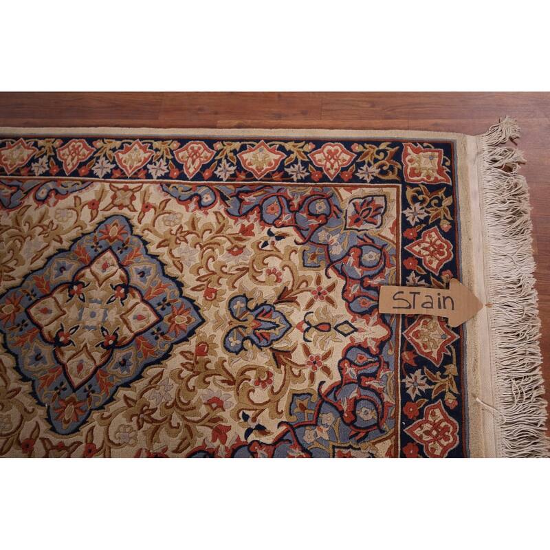 Floral Art Deco Chinese Foyer Rug Hand-Knotted Wool Carpet - 3'2"x 5'1"