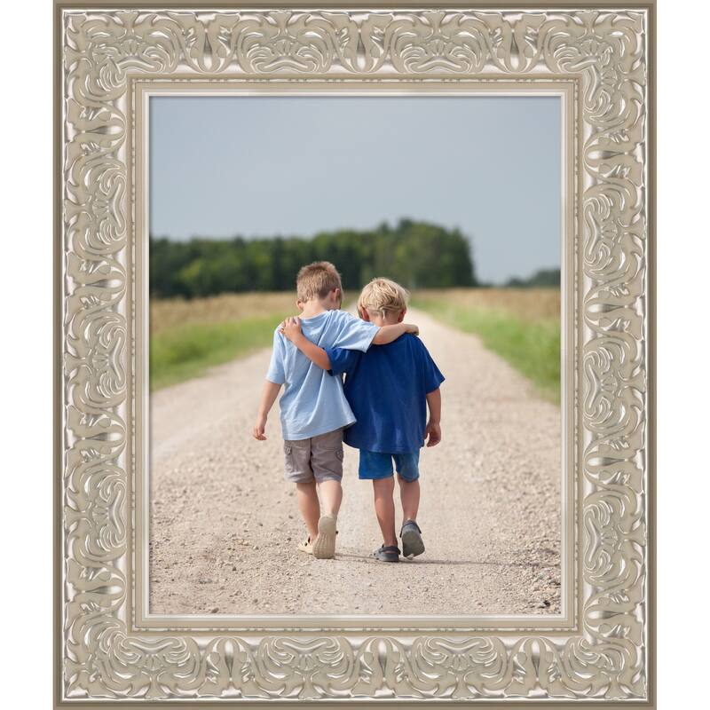 Luxe Picture Frame, Photo Frame - 16x20 - Luxe Silver Cream