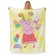 preview thumbnail 31 of 63, Hasbro Peppa Pig Silk Touch Throw Blanket