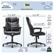 preview thumbnail 52 of 66, Serta Connor Executive Office Chair - Ergonomic Computer Chair with Layered Body Pillows and Contoured Lumbar