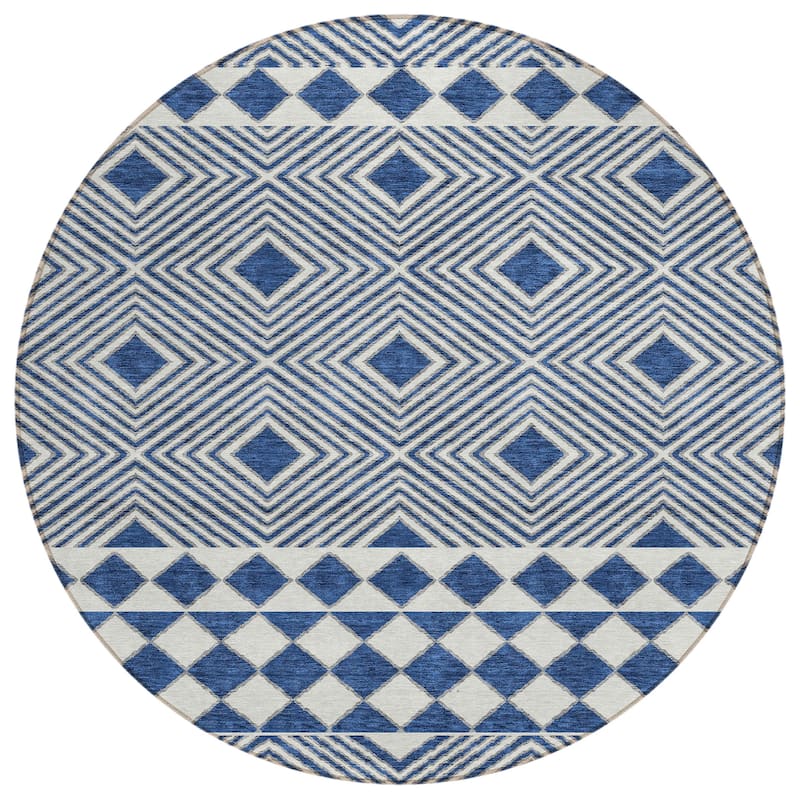 Machine Washable Indoor/ Outdoor Chantille Moroccan Boho Rug