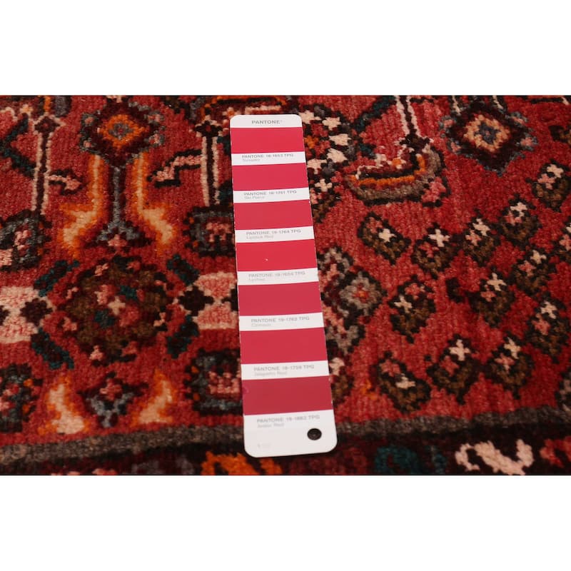 ECARPETGALLERY Hand-knotted Andelz Red Wool Rug - 3'3 x 9'6