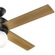 preview thumbnail 5 of 24, Hunter 52" Hepburn Ceiling Fan with LED Light Kit and Wall Control - Vintage, Mid-Century Modern, Transitional