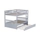preview thumbnail 24 of 66, Full Over Full Bunk Wood Bed With Twin Trundle