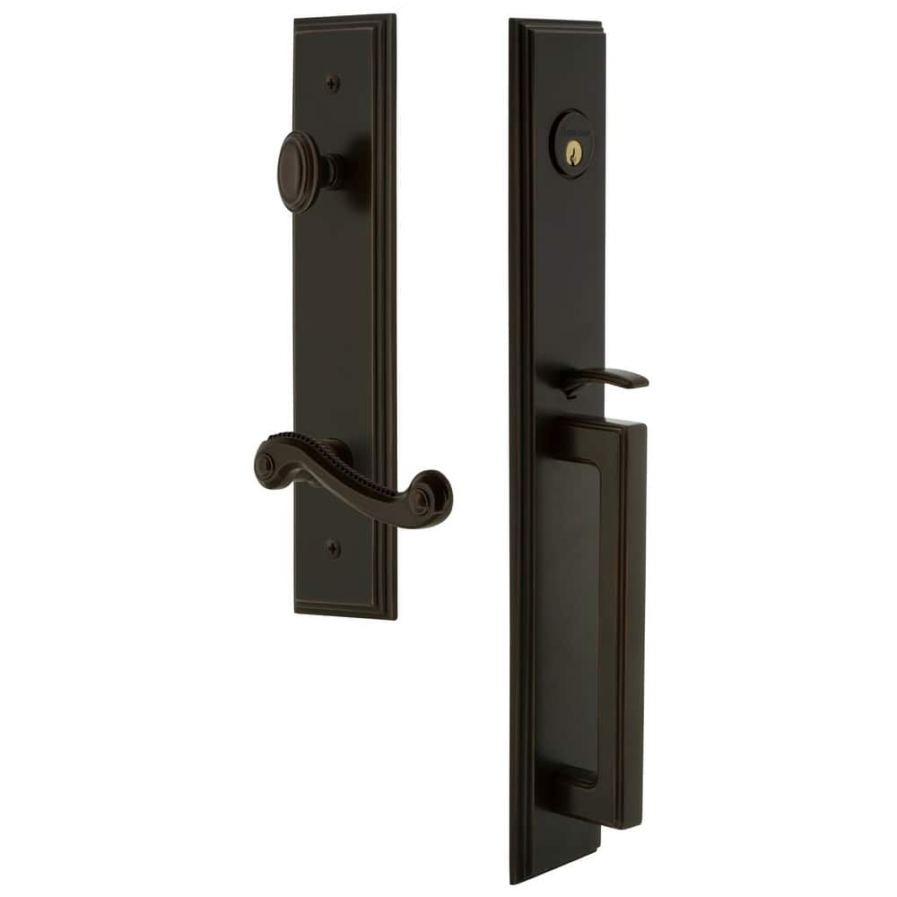 Grandeur Carre Solid Brass Rose Left Handed Keyed Entry Single