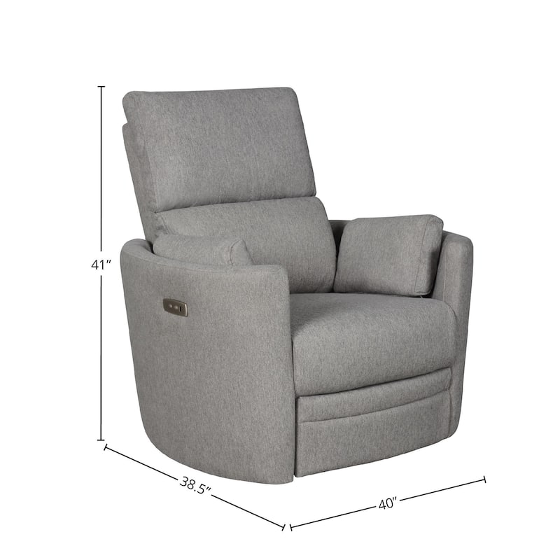 Compass Upholstered Power Swivel Glider