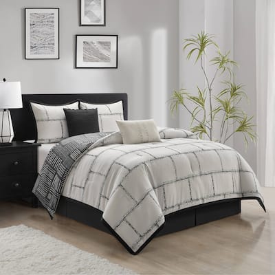 Nanshing Jayden 6 Piece Contemporary Reversible Comforter Set
