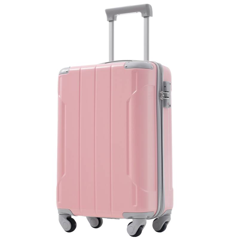 3-Piece, 20 Inch Modern Lightweight Hard Shell Luggage with 3-Level Telescopic Handle Spinner Wheels, for Boarding Travel