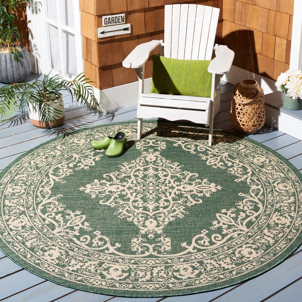SAFAVIEH Courtyard Syung Indoor/ Outdoor Waterproof Backyard Patio Rug
