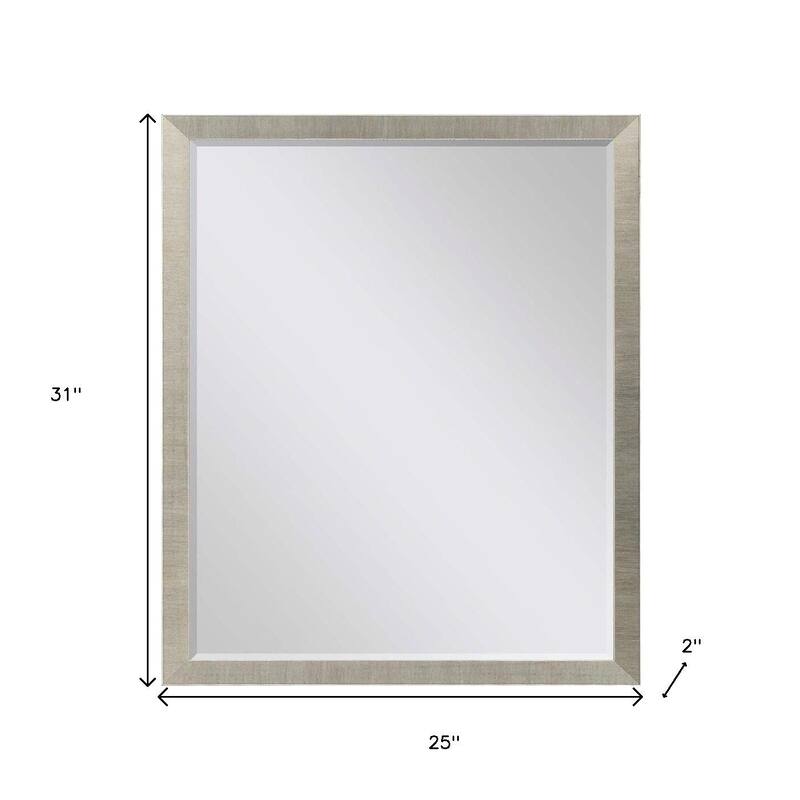 HomeRoots 31" Gold Accent Mirror - 25.00 in. x 31.00 in. x 2.00 in.