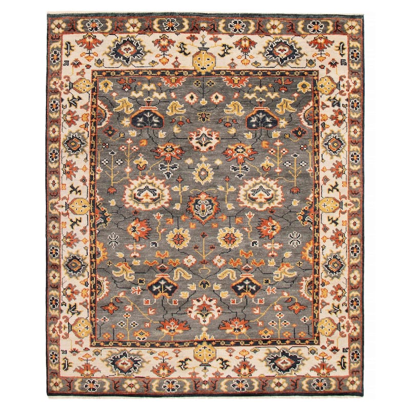 ECARPETGALLERY Hand-knotted Jules Serapi Grey Wool Rug - 8'2 x 10'0 - Grey - 8'2 x 10'0
