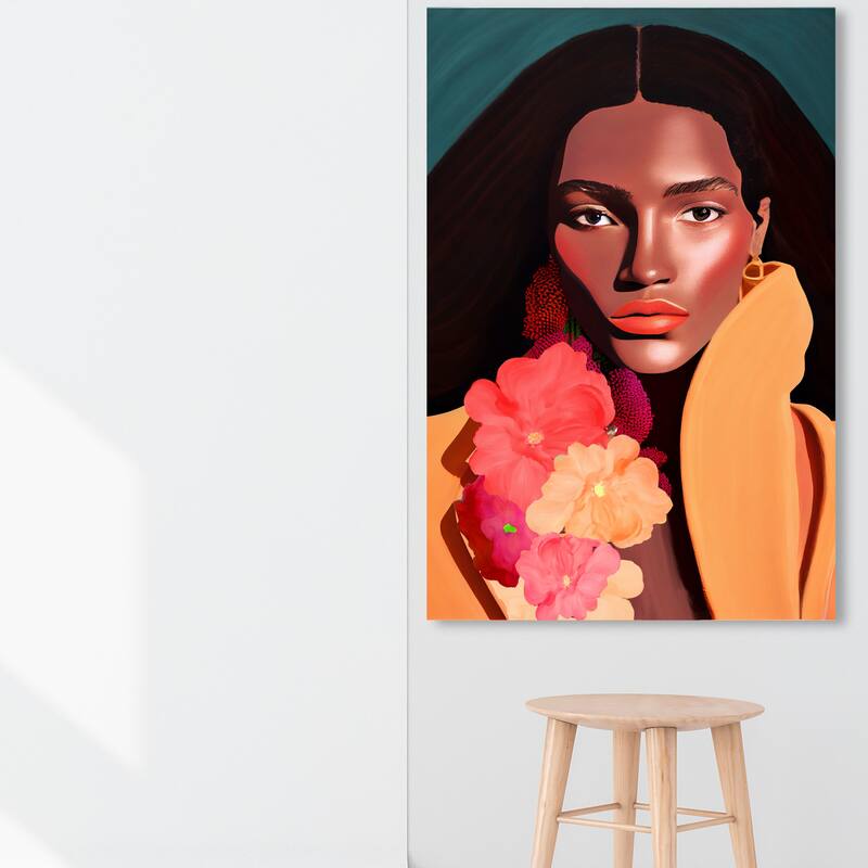 Wynwood Studio Fashion and Glam Glamorama IV Gold and Amber Glam Wall Art Canvas Print - 54 x 36
