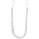 preview thumbnail 5 of 3, 2 Pairs Curtain Tiebacks with Hooks 26" - White