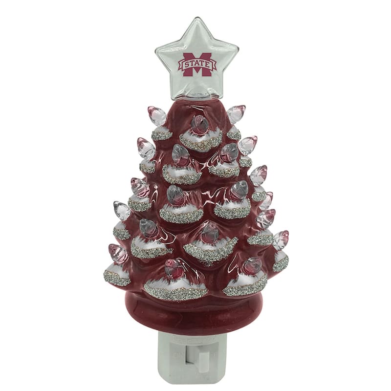6.5" Mississippi State Xmas Tree Nite Lite
