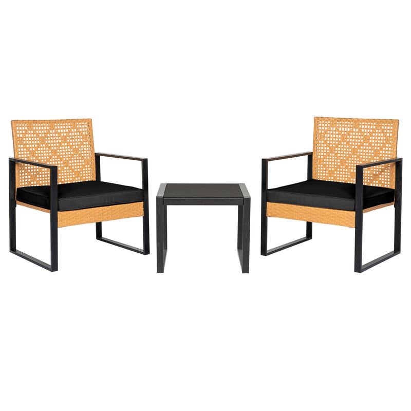 Outdoor Wicker Furniture Sets - 23.42"H x 29.53"W x 23.82"D