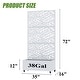 preview thumbnail 24 of 103, 72 in Metal Movable Planter Box with Trellis Privacy Screen Lockable Wheels